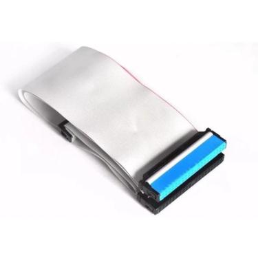 Imagem de 1x unidade Cabo Flat Ide 80 Vias Duplo Para Hd Cd Dvd Pc Dados Com 30cm Utilizado em XBOX Classic Classico