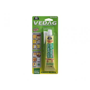 Imagem de Cola Selante Acrilico Vedag Incolor 050G Blister