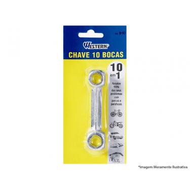 Imagem de Chave Boca Bicicleta 10 Em 1 Cod B-10 Blister
