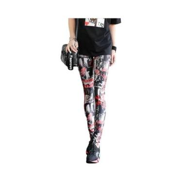 Imagem de Leggings Coloridas Da Moda Para Mulheres, Calças Casuais Aquecedoras D