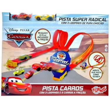 Imagem de Pista Corrida Carros Looping Triplo com 2 Carros Fricção TOYNG