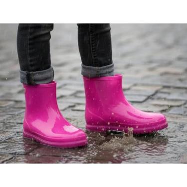 Imagem de Bota Galocha Molekinha Infantil Chuva Moda Gliter 2187100, 31, Pink