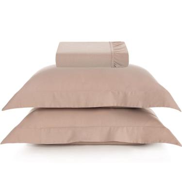 Imagem de Jogo de Cama Karsten Bossa 300 Fios 3 Peças Queen Rosa