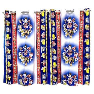 Imagem de Cortina Infantil 2,00 X 1,60 Quarto Brinquedoteca Menino