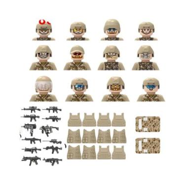 Imagem de Conjunto De 12 Blocos De Montar Táticos Modernos Da Polícia Da Cidade,