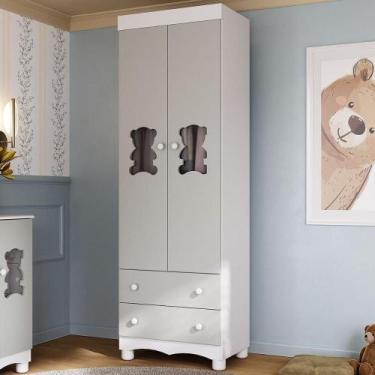 Imagem de Guarda-roupa Infantil 62cm 2 Portas com Vidro e 2 Gavetas Ternura Mult