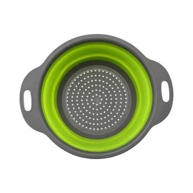 Imagem de Escorredor De Silicone Dobrável 2PCS, Coador De Cozinha Para Frutas, V