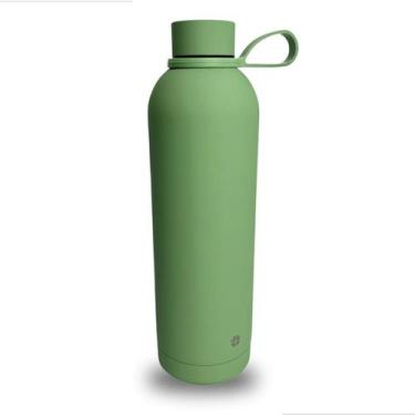 Imagem de Garrafa Termica Moderna 750Ml Inox Aço Verde Menta - Tavolo