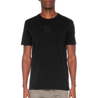 Imagem de Camiseta Ellus Masculina Cotton Fine Timeless Classic Preta-Masculino