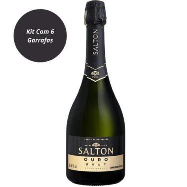 Imagem de Espumante Fino Salton Ouro Brut 750 Ml Kit Com 6 Unidades