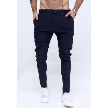 Imagem de Calça Masculina Alfaiataria Skinny - Dennis Beumont, Azul marinho, GG