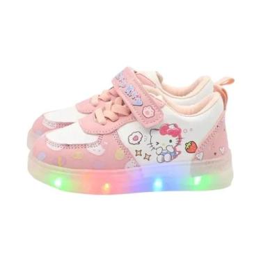 Imagem de Tênis Iluminados KT Cat Para Meninas, Calçados Casuais Macios, Present
