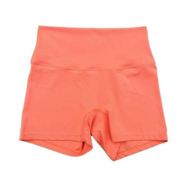 Imagem de Shorts de Yoga Fitness Cintura Alta - Cor Sólida - Leggings para Trein
