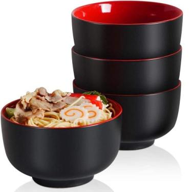 Imagem de 4 Bowl Cumbuca Japonesa 650ml Tigela Oriental Poke em Melamina - Impo