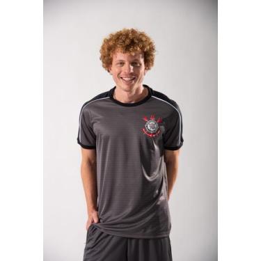 Imagem de Camiseta Corinthians Masculina Mito Oficial Licenciada Max, Chumbo, GG