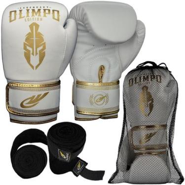 Imagem de Kit Luva Boxe Muay Thai Bandagem 5 Metros Olimpo Legendary - Olimpo Es