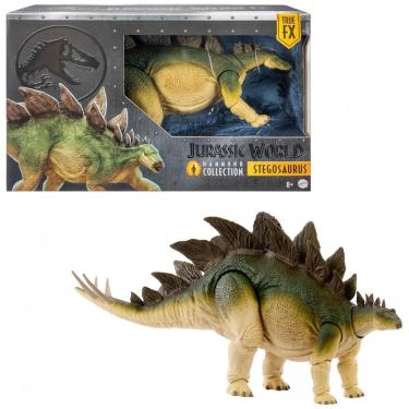 Imagem de Stegosaurus Jurassic World Hammond Collection Mattel dinossauro articulado grande com cauda flexível e olhos em acabamento vítreo