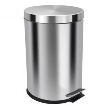 Imagem de Lixeira em Aço Inox 30 Litros com Pedal e Cesto Removível Abertura por Pedal Inox Higipack