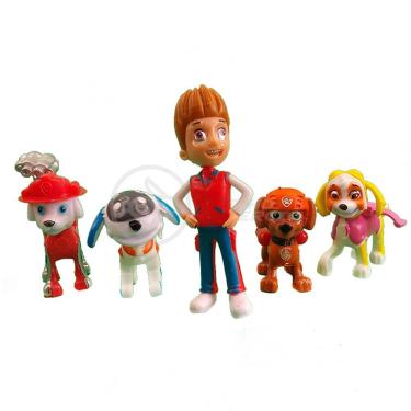 Imagem de Kit 5 Bonecos Brinquedos Patrulha Canina com 4 Skate Lider Hum Ryder Marshall Zuma Skye...