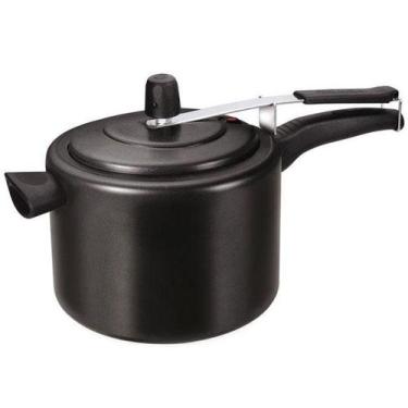 Imagem de Panela de Pressão Alumínio Fortaleza Black - 7L, 7L, Preto