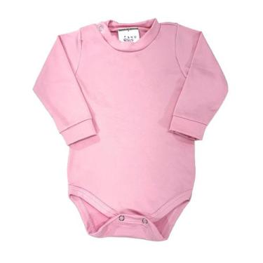 Imagem de Body Bebê Térmico Bodie Manga Longa Peluciado Inverno Liso - Fofotinho