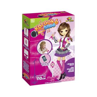 Imagem de Microfone No Pedestal Luz E Som Brinquedo Musical Para Canta