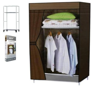 Imagem de Guarda-roupa Portátil Organizador 30CM Cinza Anjinho da Guarda com Acabamento de Qualidade