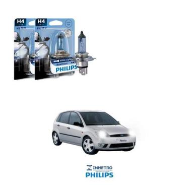 Imagem de Lâmpadas Farol Ford Fiesta Sedan Philips H4 BlueVision