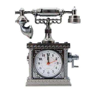 Imagem de Despertador com design de telefone vintage em estilo europeu - yiweisa