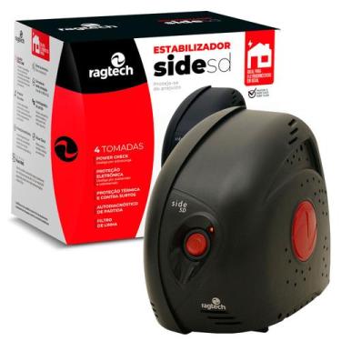 Imagem de Estabilizador Ragtech Side SD 300VA, SSD 300, (Ideal Para Eletrônicos 