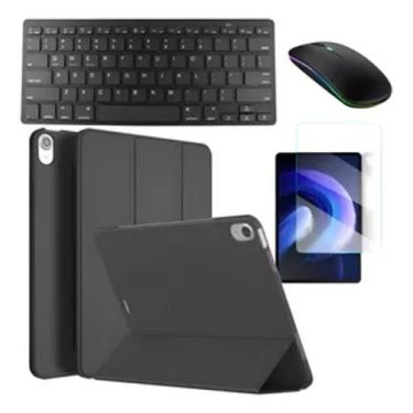 Imagem de Kit Capa Smart P/ iPad 10a 2022 + Teclado + Mouse + Pelicula - Case, P