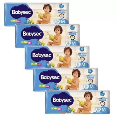 Imagem de KIT 5 FRALDA BABYSEC GALINHA PINTADINHA JUMBO M/ 26un