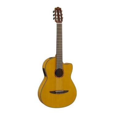 Imagem de Violão yamaha ncx1fm nylon flame maple eletroacústico natural