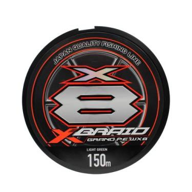 Imagem de Linha de Pesca Multifilamento Grand PE WX8 150m Verde - X-Braid, 0.35m