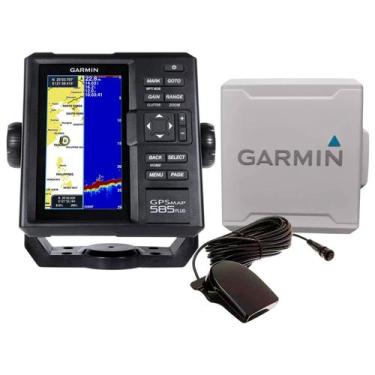 Imagem de Kit GPS Sonar CHIRP Garmin 585 Plus C/ Capa e Transdutor