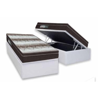 Imagem de Cama Box Baú CRC Solt +Colchão Anatômico Ortopédico Light Ortobom 88