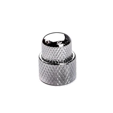 Imagem de Kit 3 Knobs de Metal Duplo KS-DUAL-CR para Guitarra e Baixo Cromado Spirit
