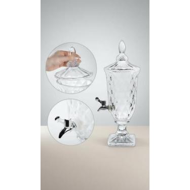 Imagem de Suqueira de Vidro com Torneira 2L Diamante - Congratulations Store