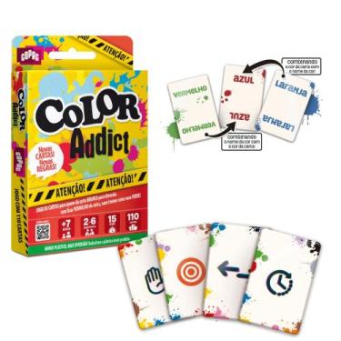Imagem de Jogo de Cartas Color Addict Cartucho 110 cartas Copag - 32409
