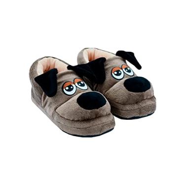 Imagem de Pantufa Infantil 2D Cachorro Ferpa Ref: 3401 Tamanho:25/26;Cor:Marrom;Genero:Masculino