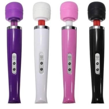 Imagem de Varinha Magica recarregável 10 vibrações com cabeça flexível