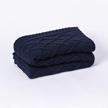 Imagem de Peseira Manta Sofa Sala Cama King Tricot 260x60cm Trico Paris