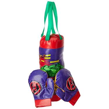 Imagem de Kit Saco de pancada infantil Avengers + Luvas