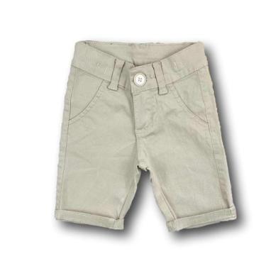 Imagem de Bermuda Jeans Infantil Masculina Bege Lançamento - Mundo Princípe Kids