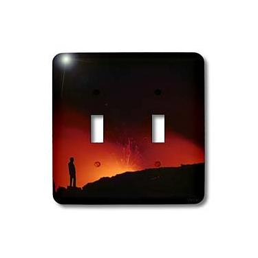 Imagem de 3dRose lsp_46386_2" A Man (Mr.) Gets A Close Look At Lava Fluindo para o Oceano Pacífico, Parque Nacional de Vulcanos, Interruptor Havaí