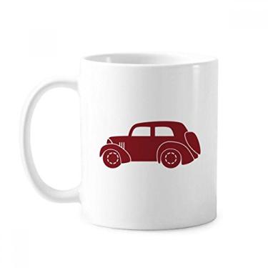 Imagem de Caneca geométrica clássica de carros com contorno vermelho cerâmica cerâmica xícara de café e porcelana