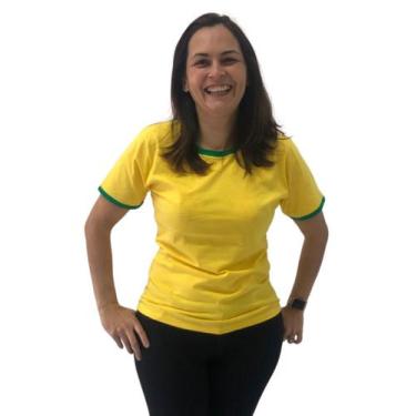 Imagem de Camiseta Brasil Feminina Adulto - Wju Jeans