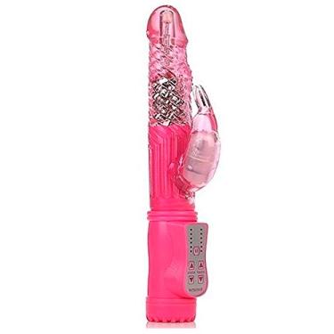 Imagem de Vibrador Rotativo Jack Rabbit Estimulador de Clítoris 12 Modos de Vibração 23 x 3,1 cm Cor: Rosa REF:RT002C