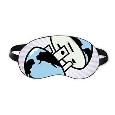 Imagem de Plugue de soquete padrão de diagrama de circuito, protetor de olhos macio para noite