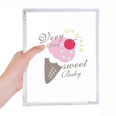 Imagem de Cherry Sweet Baby caderno de sorvete de folhas soltas diário recarregável